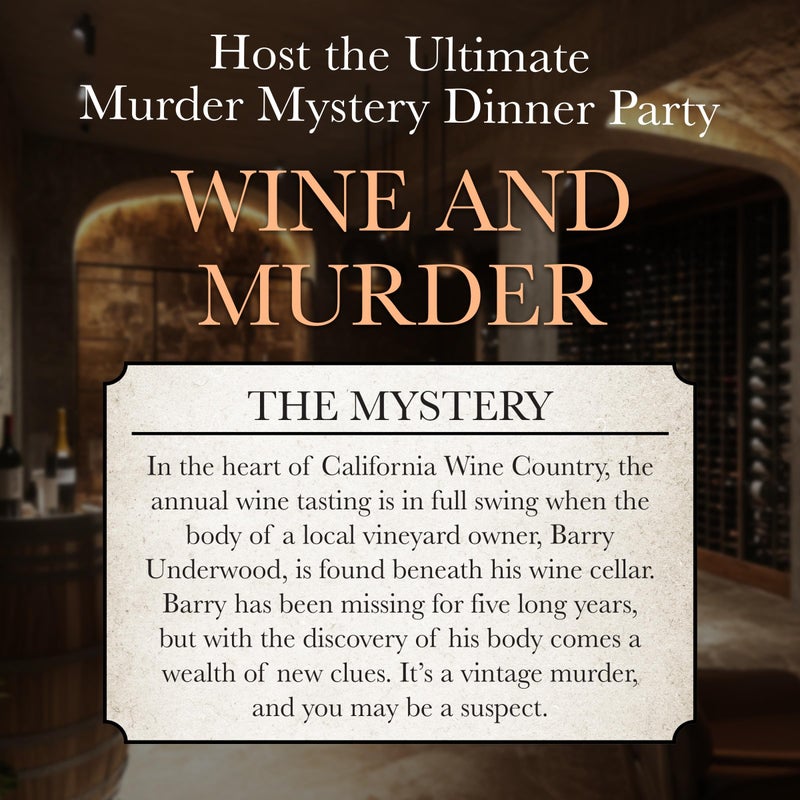 University Games Murder Mystery Party, A Taste for Wine & Murder, Murder Mystery Party Game to Host Your Own Murder Mystery Night - Image 3